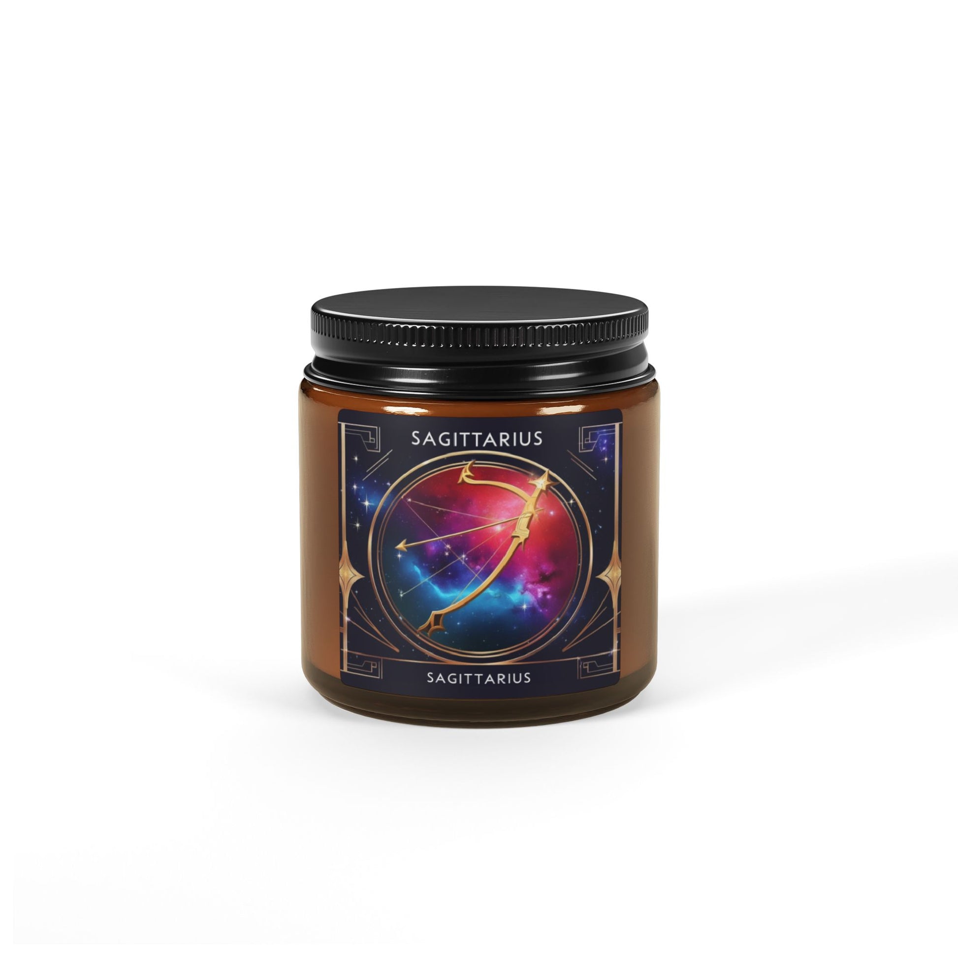 Sagittarius Scented Soy Candle | Zodiac Candle | Astrological Decor | Gift for Astrology Lovers | Amber Jar Candle