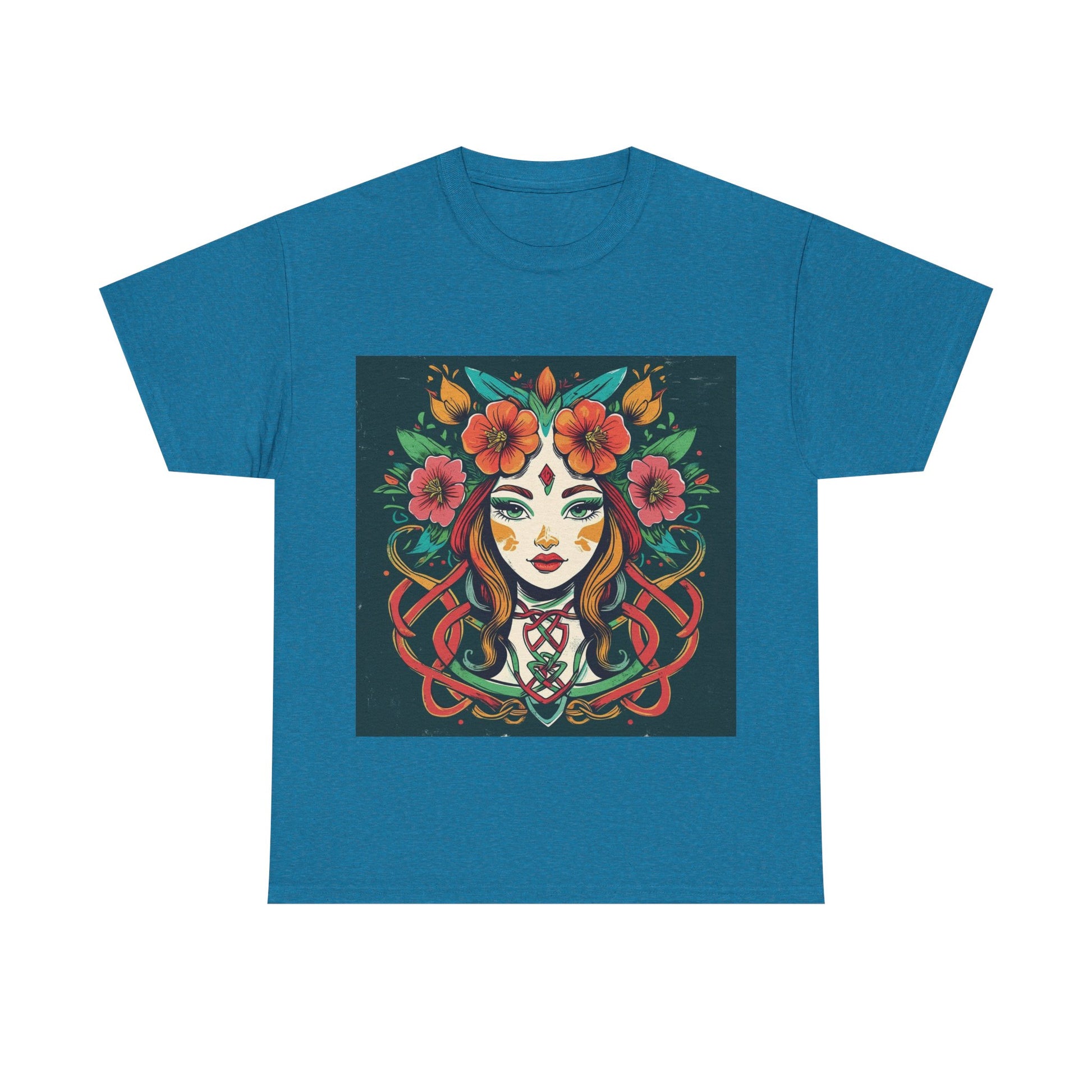 Whimsical Graphic Tee, Artistic Floral Shirt, Trendy Unisex Cotton Tee, Unique Gift for Art Lovers, Casual Wear for All Occasions