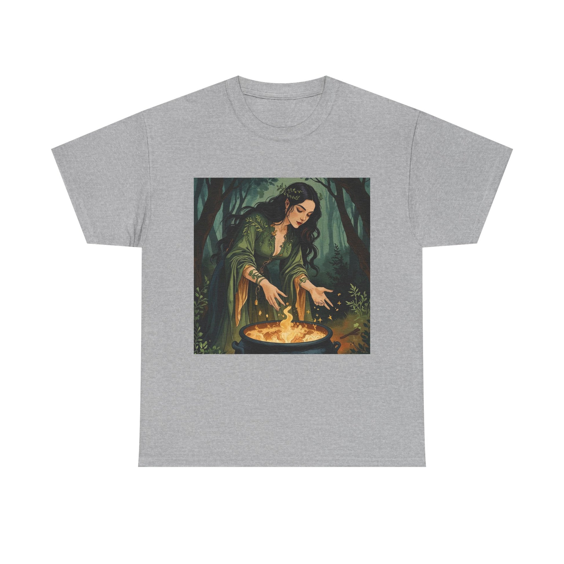 Mystical Unisex Heavy Cotton Tee - Perfect for Sorcery Lovers, Festivals, Gifts, Casual Wear, and Witchy Vibes, Get Your Magic On!