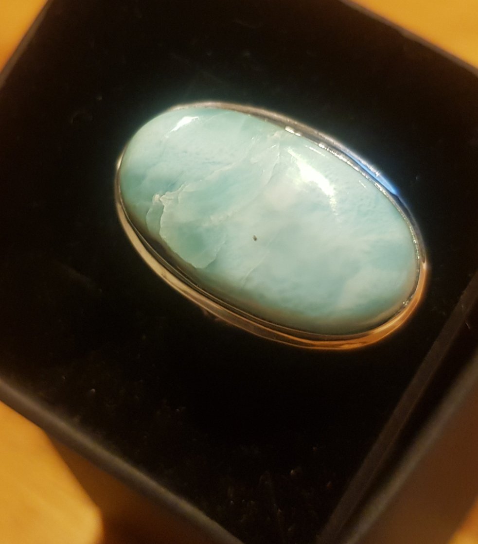 Larimar Ring - Sz 9.5