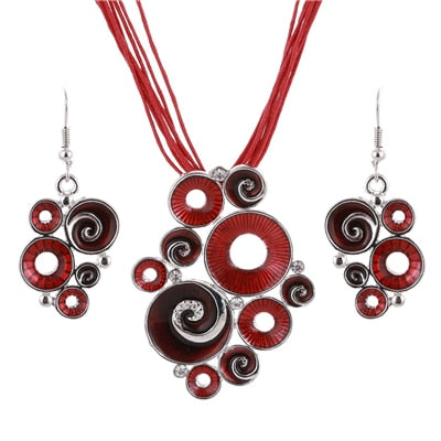 Enamel African Style Jewellery Sets