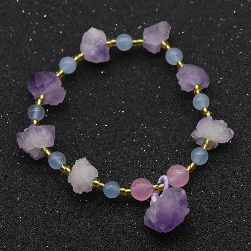 Amethyst Raw Stone Bracelet