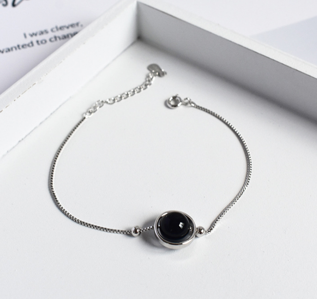 Crystal  Sphere bracelet - 925 Sterling