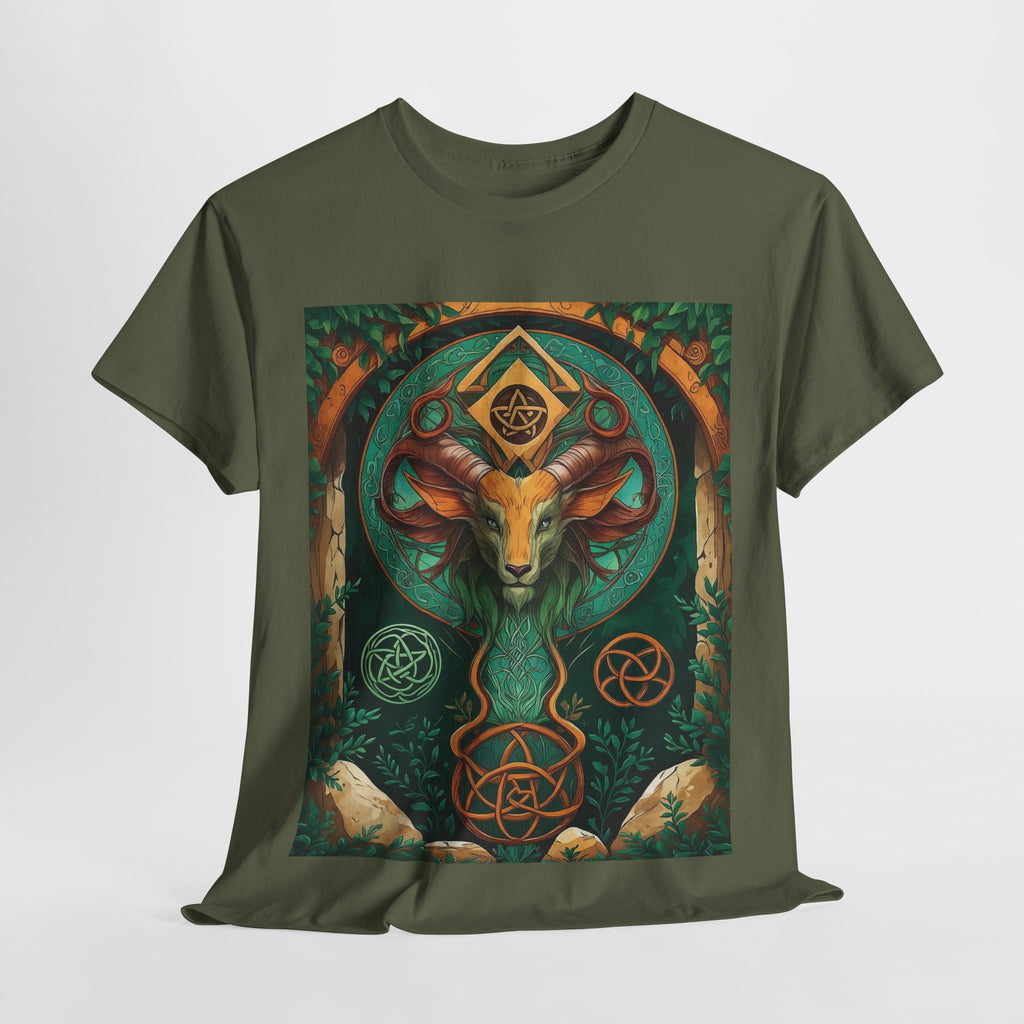 Mystical Graphic Tee, Unisex Heavy Cotton Tee, Bohemian Style Shirt, Gift for Spirituality, Witchy Fashion, Crystal Lover T-Shirt