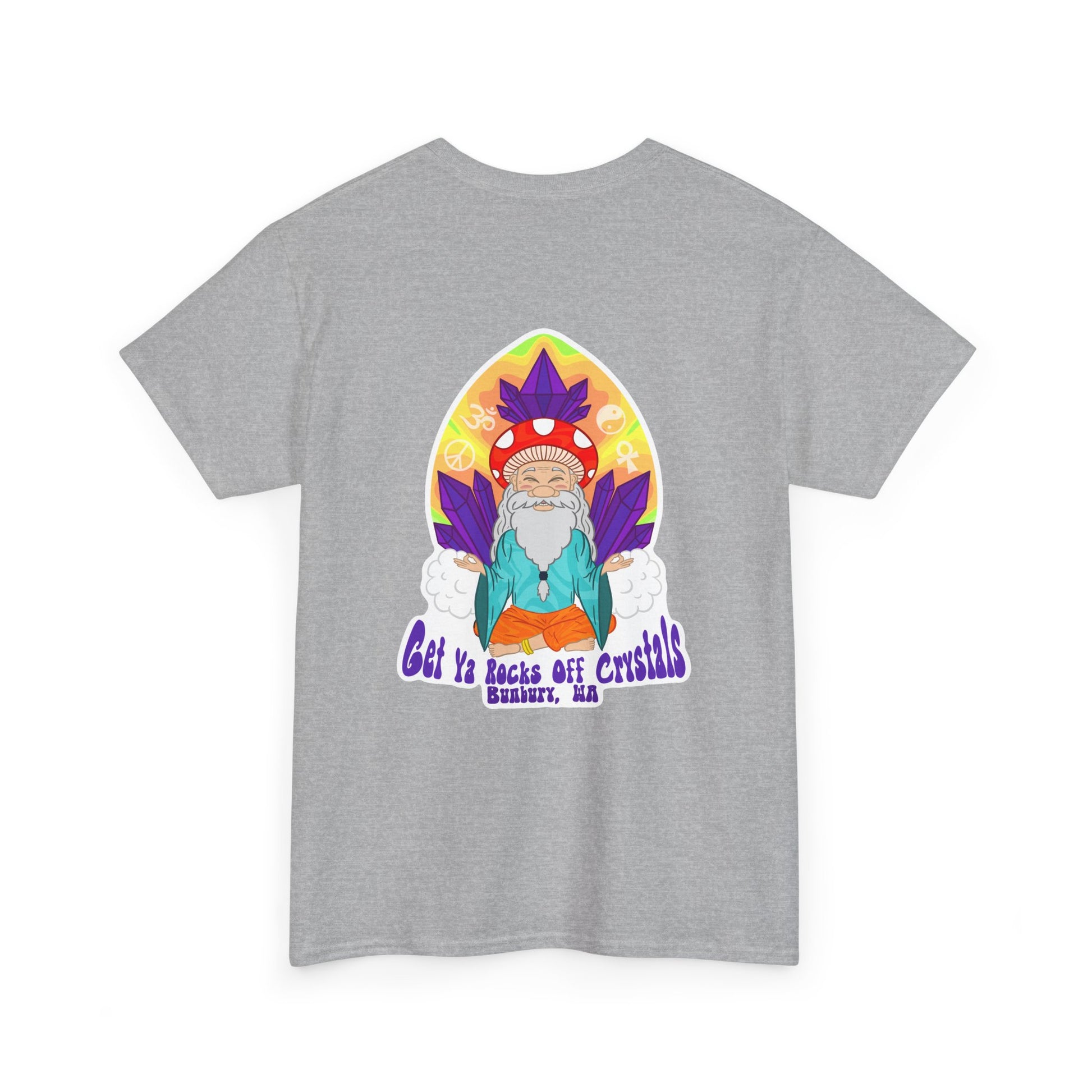 Mystical Graphic Tee, Unisex Heavy Cotton Tee, Bohemian Style Shirt, Gift for Spirituality, Witchy Fashion, Crystal Lover T-Shirt