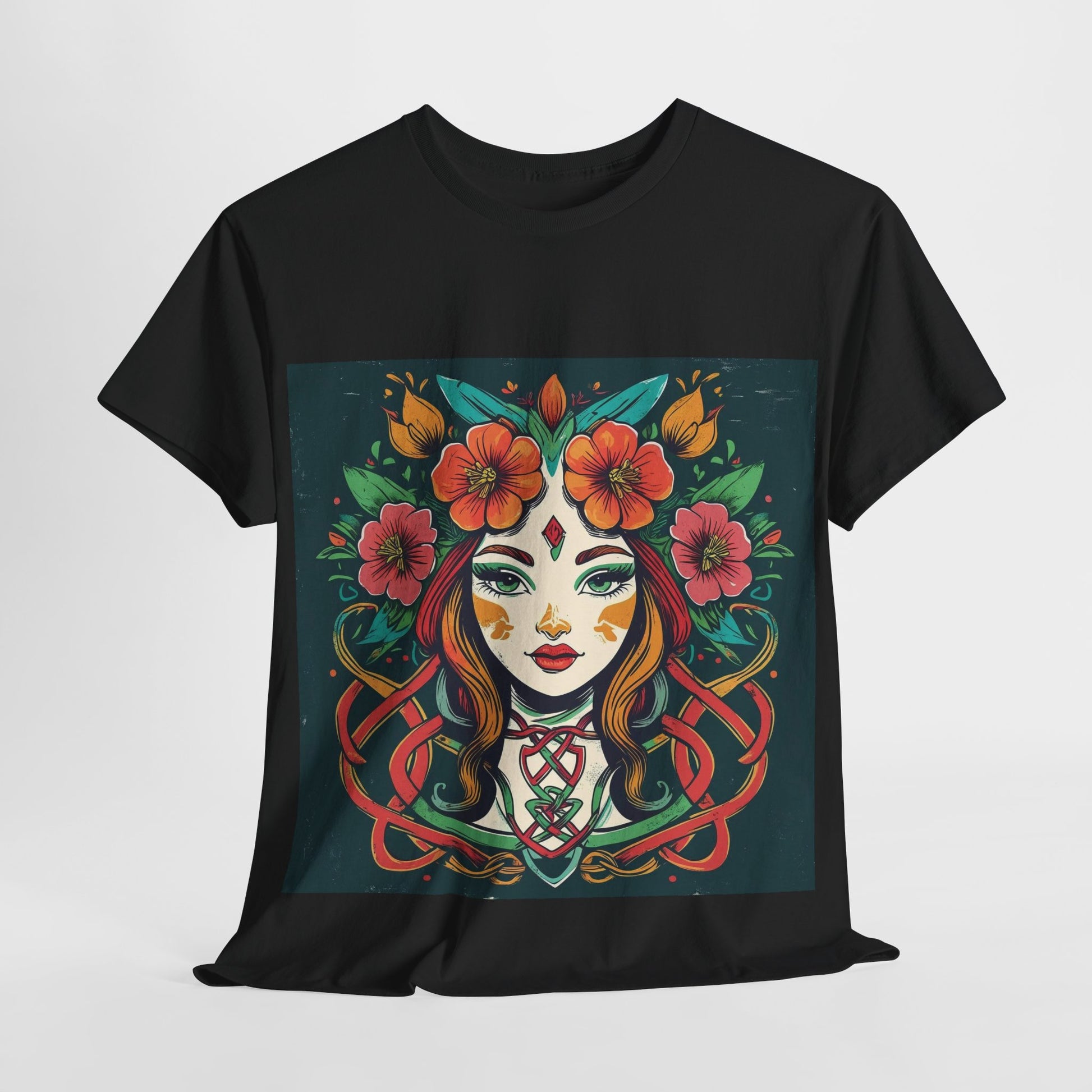 Whimsical Graphic Tee, Artistic Floral Shirt, Trendy Unisex Cotton Tee, Unique Gift for Art Lovers, Casual Wear for All Occasions