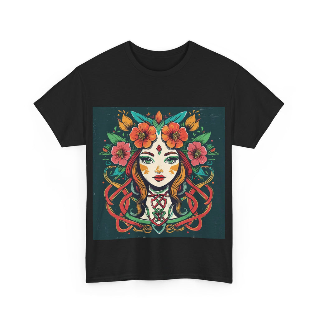 Whimsical Graphic Tee, Artistic Floral Shirt, Trendy Unisex Cotton Tee, Unique Gift for Art Lovers, Casual Wear for All Occasions