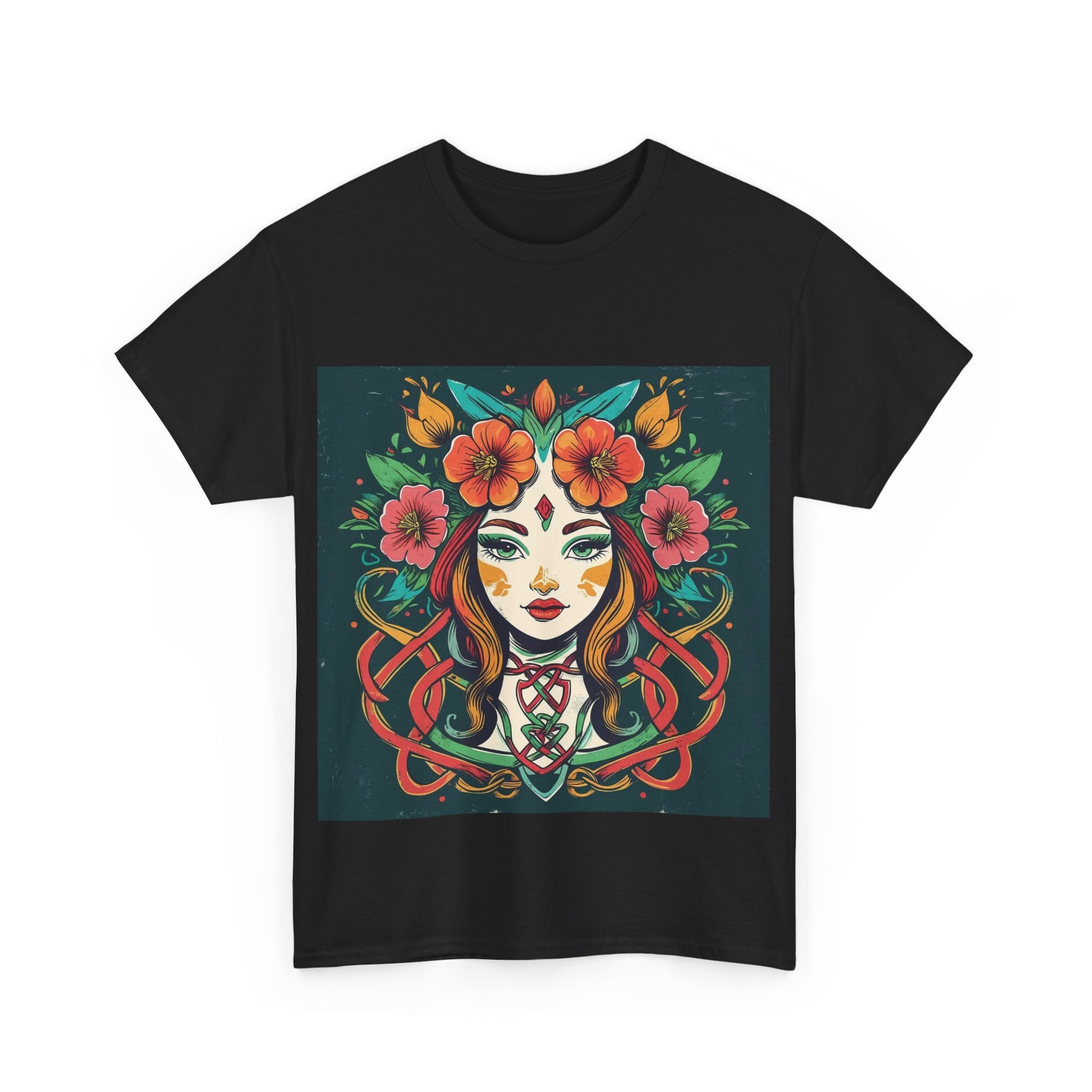 Whimsical Graphic Tee, Artistic Floral Shirt, Trendy Unisex Cotton Tee, Unique Gift for Art Lovers, Casual Wear for All Occasions