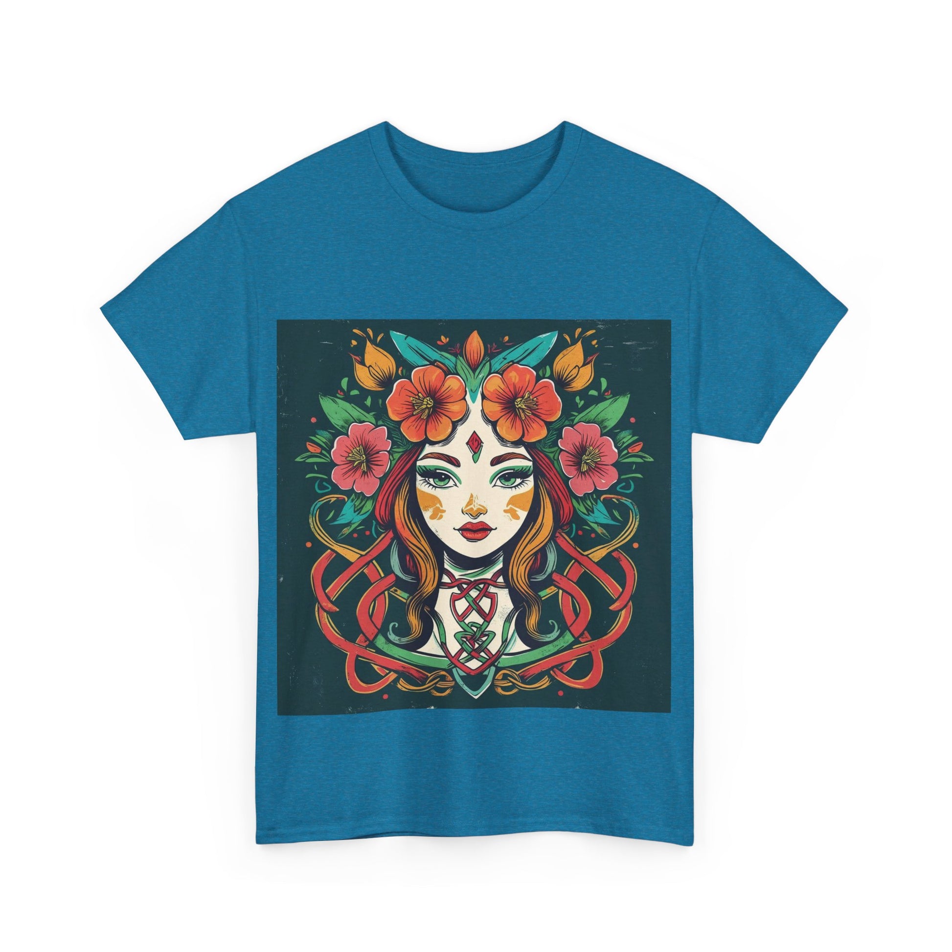 Whimsical Graphic Tee, Artistic Floral Shirt, Trendy Unisex Cotton Tee, Unique Gift for Art Lovers, Casual Wear for All Occasions
