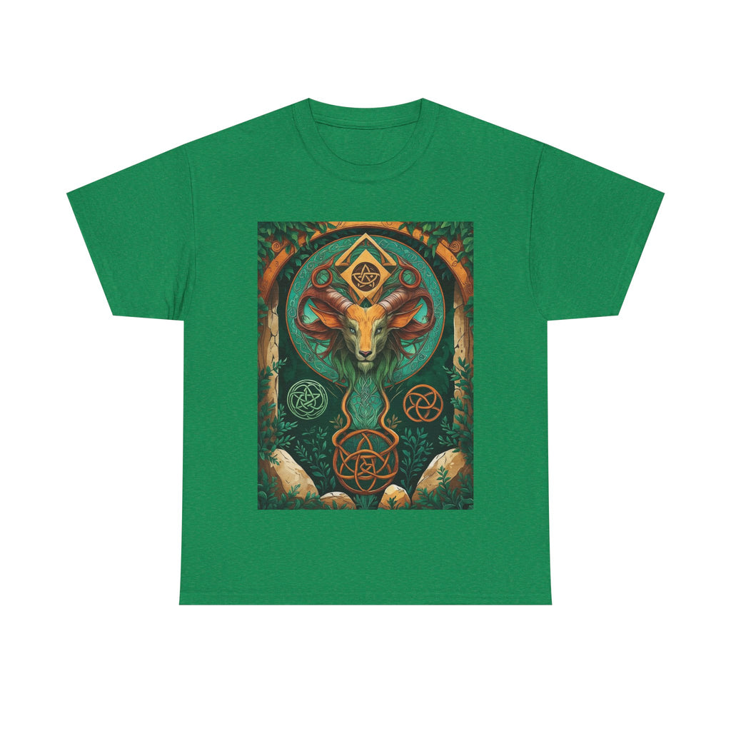 Mystical Graphic Tee, Unisex Heavy Cotton Tee, Bohemian Style Shirt, Gift for Spirituality, Witchy Fashion, Crystal Lover T-Shirt