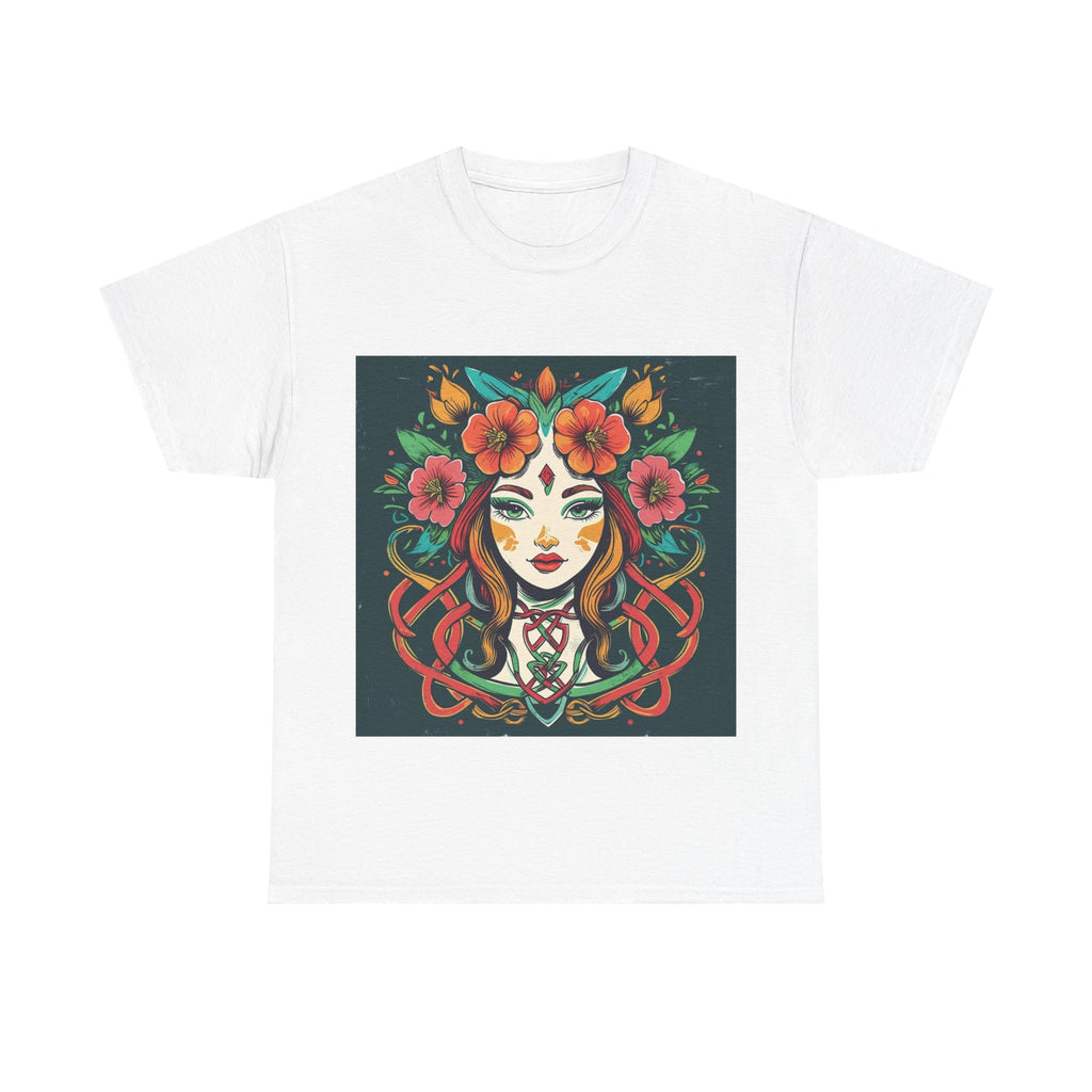 Whimsical Graphic Tee, Artistic Floral Shirt, Trendy Unisex Cotton Tee, Unique Gift for Art Lovers, Casual Wear for All Occasions