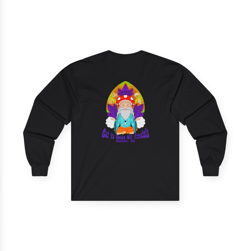 Vibrant Long Sleeve Tee, Cannabis Art, Streetwear, Spiritual Gifts, Festival Wear, Customizable Shirt