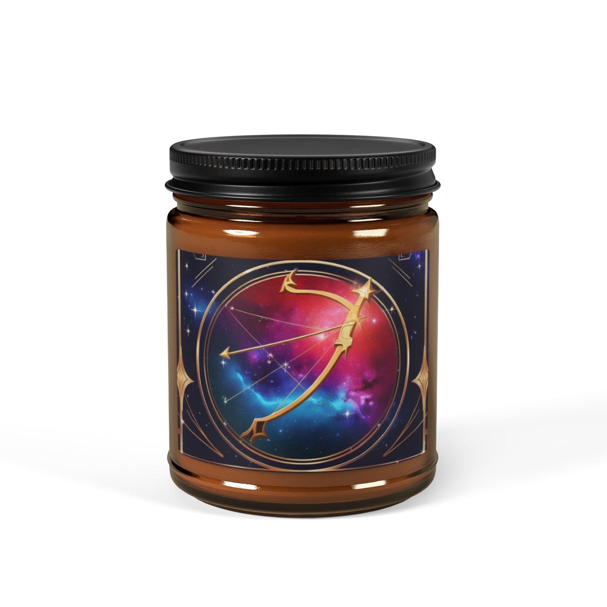 Sagittarius Scented Soy Candle | Zodiac Candle | Astrological Decor | Gift for Astrology Lovers | Amber Jar Candle
