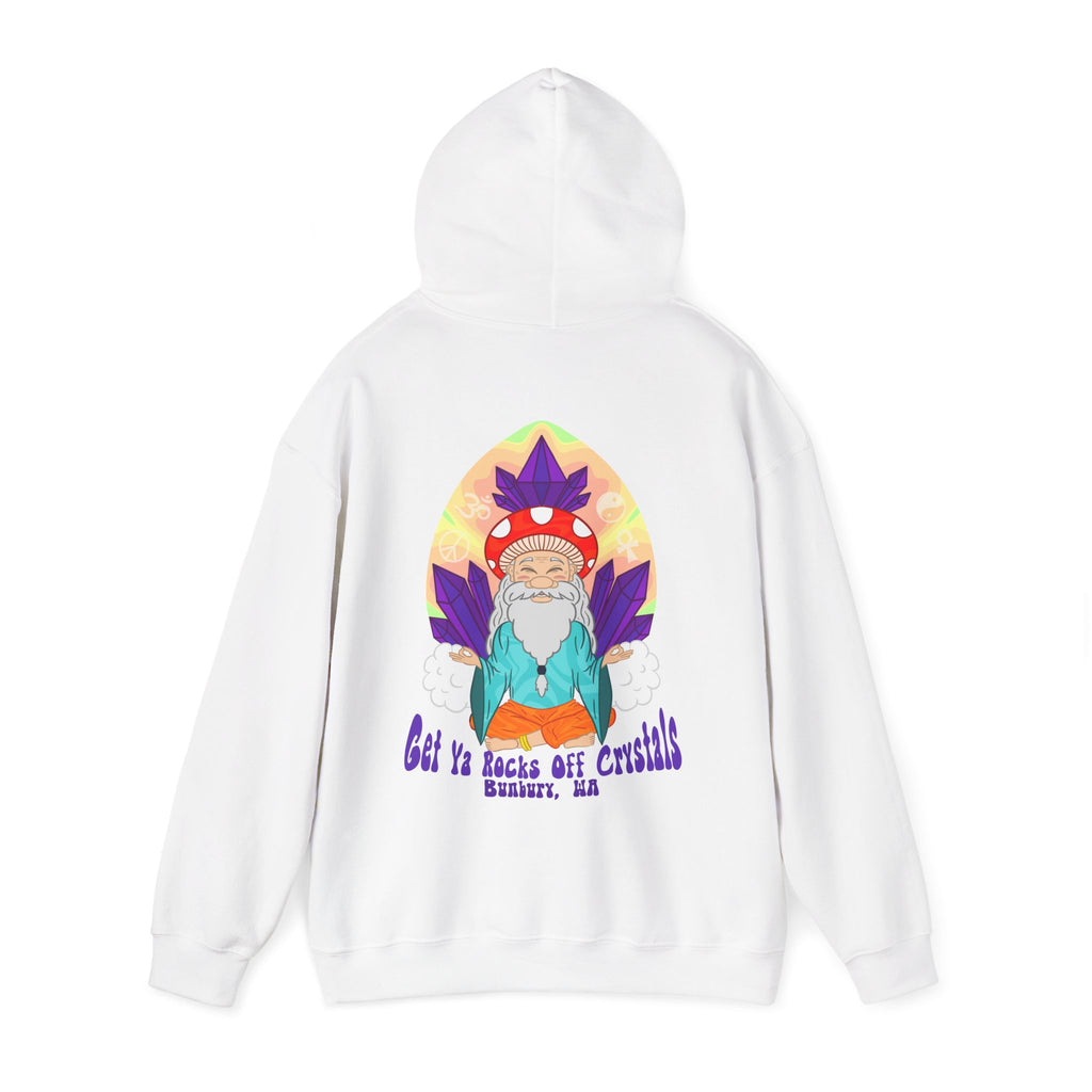 A Custom - Vibrant Crysta Goblin l-Themed Unisex Hoodie - "Get Ya Rocks Off Crystals" Design