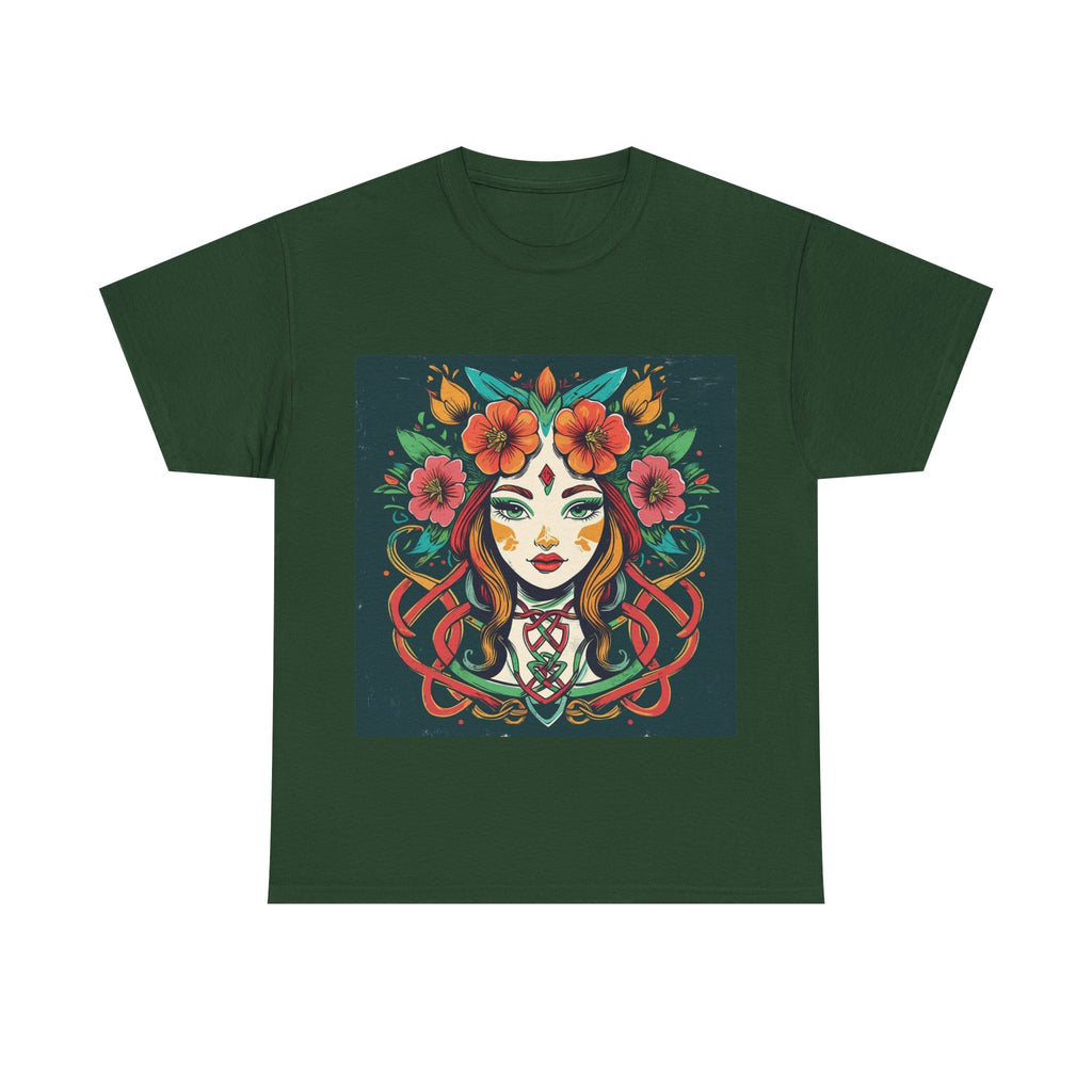 Whimsical Graphic Tee, Artistic Floral Shirt, Trendy Unisex Cotton Tee, Unique Gift for Art Lovers, Casual Wear for All Occasions