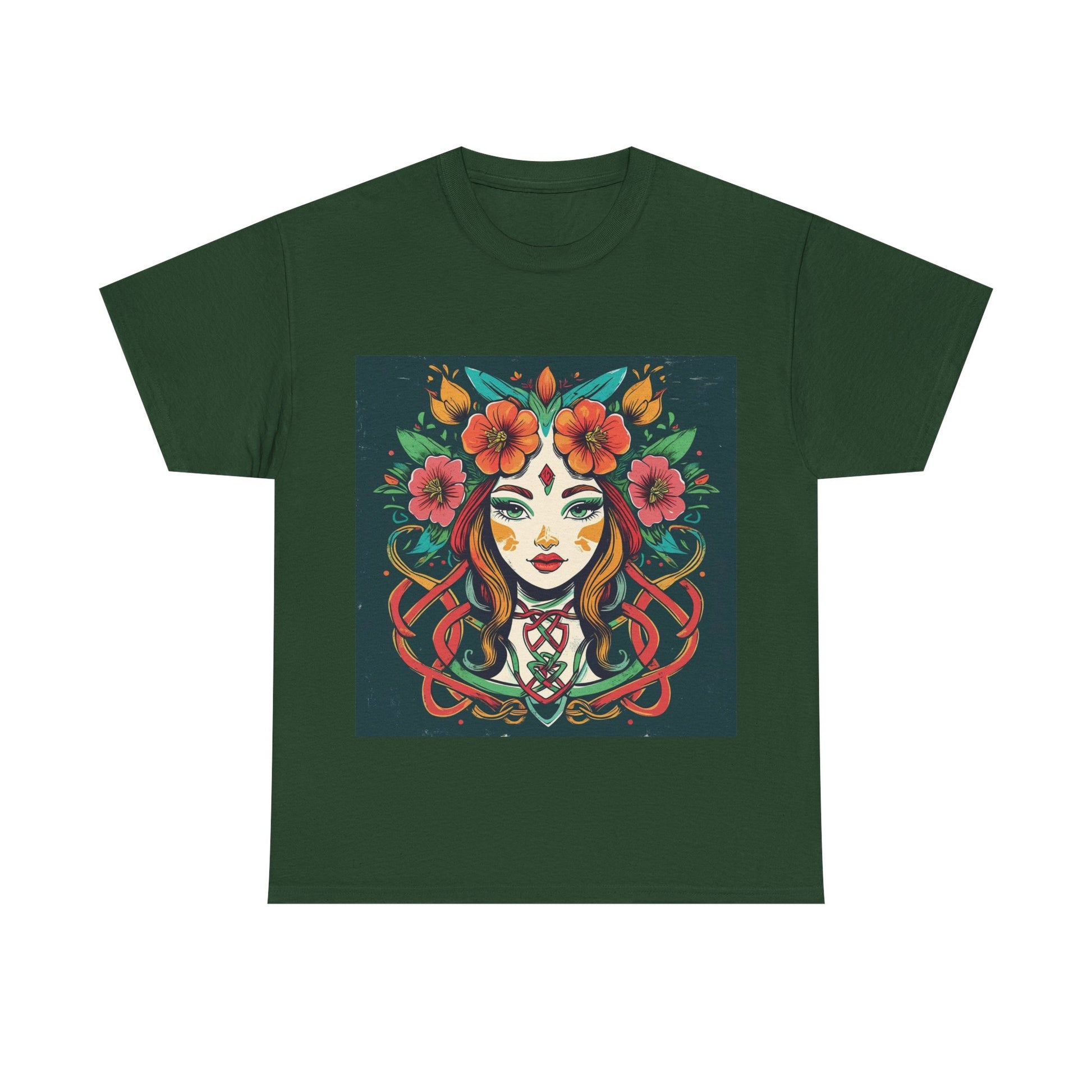 Whimsical Graphic Tee, Artistic Floral Shirt, Trendy Unisex Cotton Tee, Unique Gift for Art Lovers, Casual Wear for All Occasions
