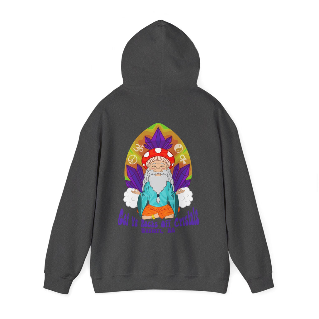 A Custom - Vibrant Crysta Goblin l-Themed Unisex Hoodie - "Get Ya Rocks Off Crystals" Design