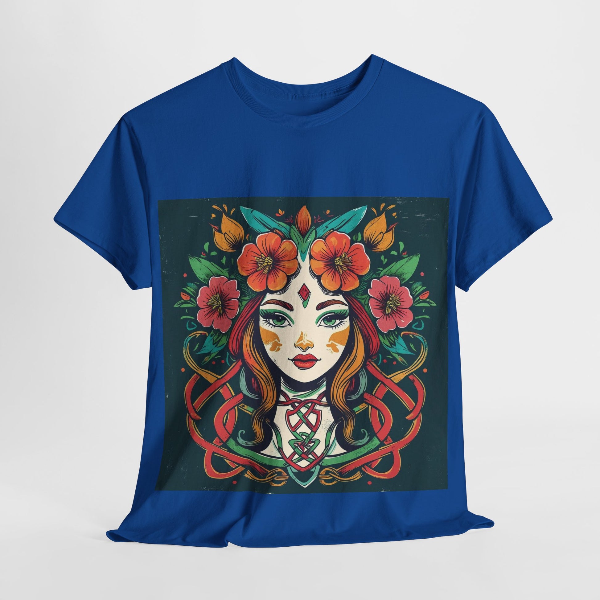 Whimsical Graphic Tee, Artistic Floral Shirt, Trendy Unisex Cotton Tee, Unique Gift for Art Lovers, Casual Wear for All Occasions