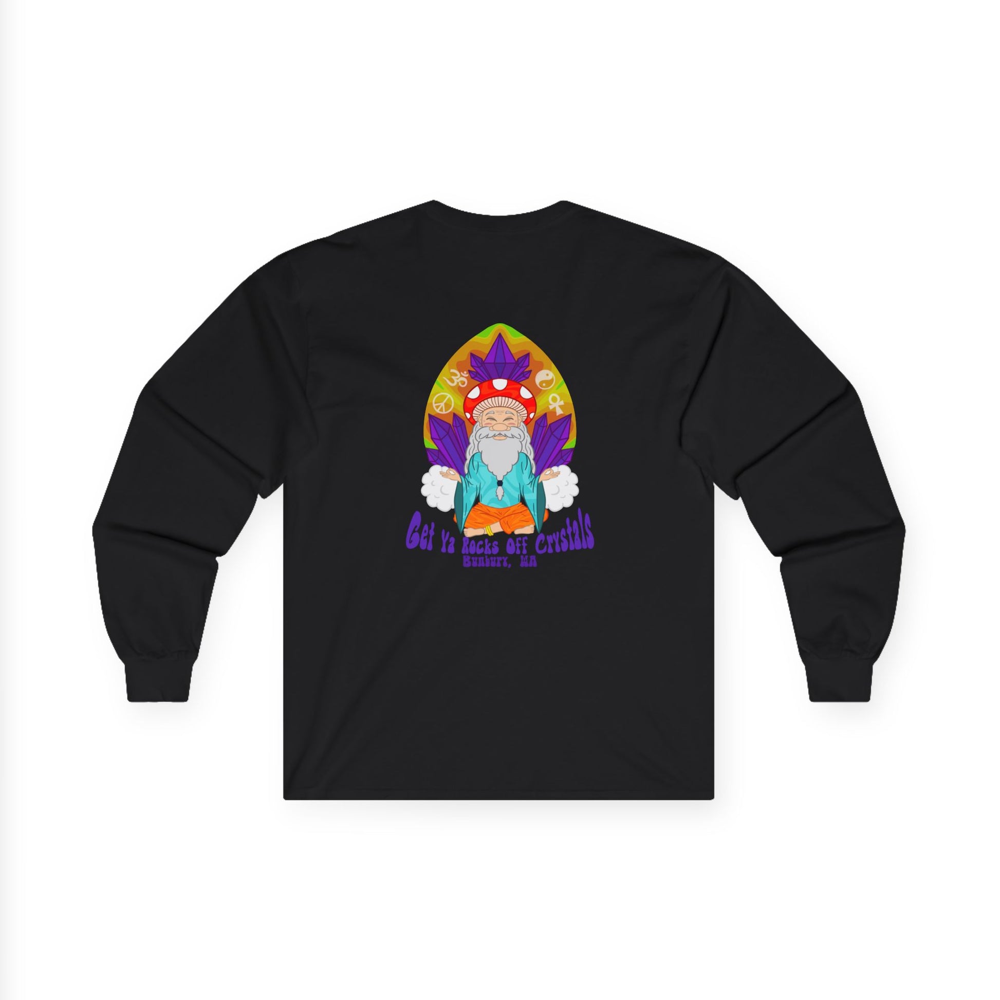 Chill Vibes Long Sleeve Tee - Unisex Cotton Shirt, Cat Lover Gifts, Crystal Enthusiast Apparel, 420 Celebration **Customizable Options**