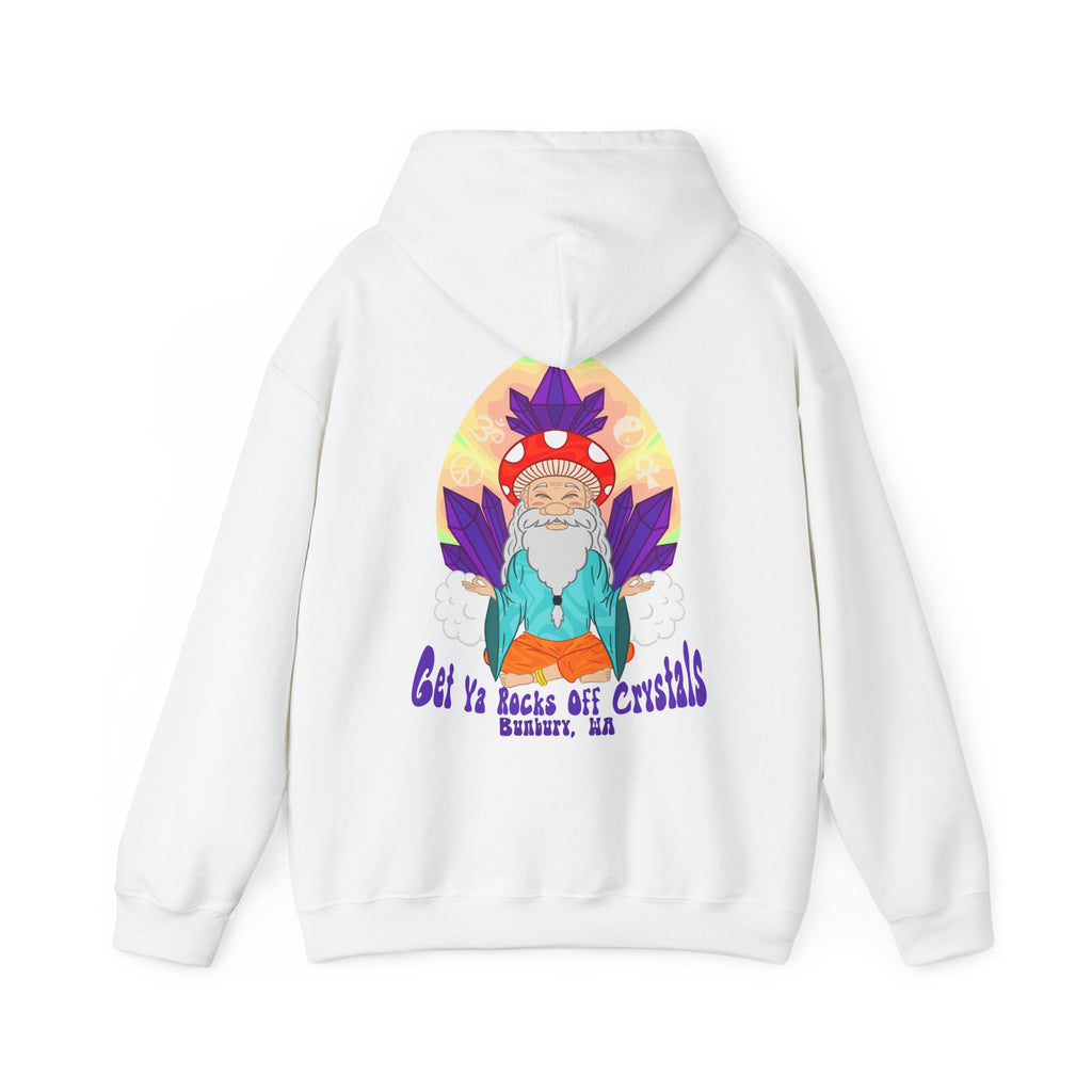 A Custom - Vibrant Crysta Goblin l-Themed Unisex Hoodie - "Get Ya Rocks Off Crystals" Design