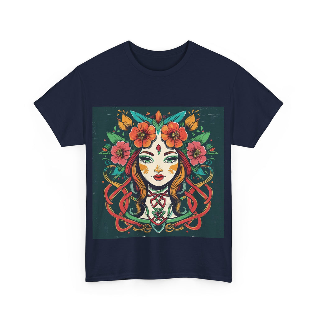 Whimsical Graphic Tee, Artistic Floral Shirt, Trendy Unisex Cotton Tee, Unique Gift for Art Lovers, Casual Wear for All Occasions