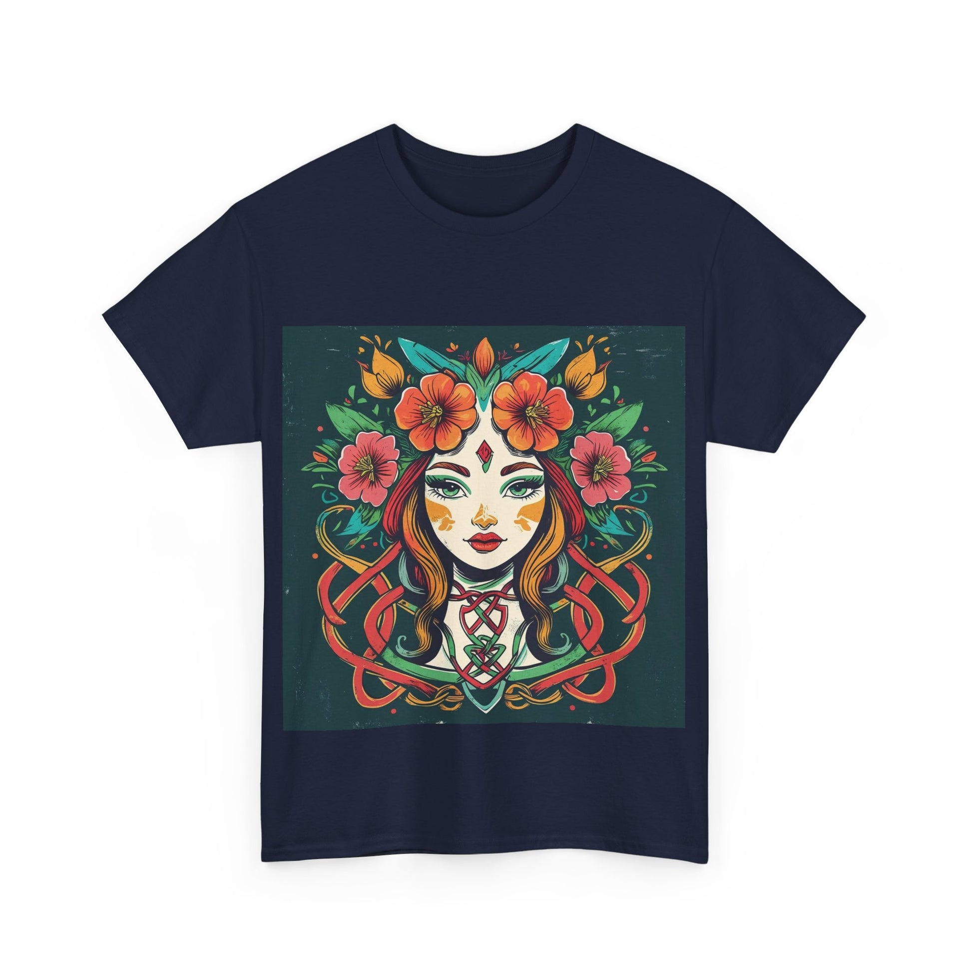 Whimsical Graphic Tee, Artistic Floral Shirt, Trendy Unisex Cotton Tee, Unique Gift for Art Lovers, Casual Wear for All Occasions