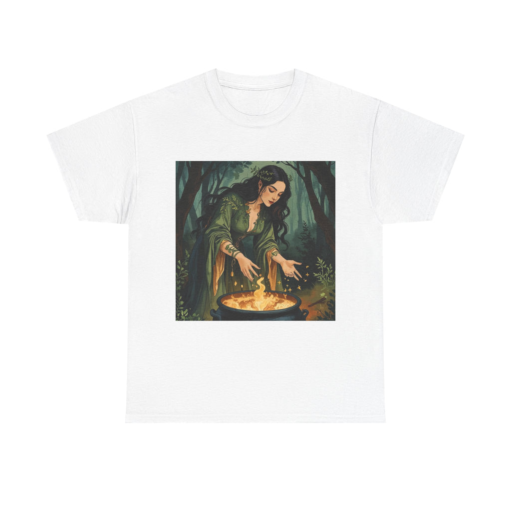 Mystical Unisex Heavy Cotton Tee - Perfect for Sorcery Lovers, Festivals, Gifts, Casual Wear, and Witchy Vibes, Get Your Magic On!