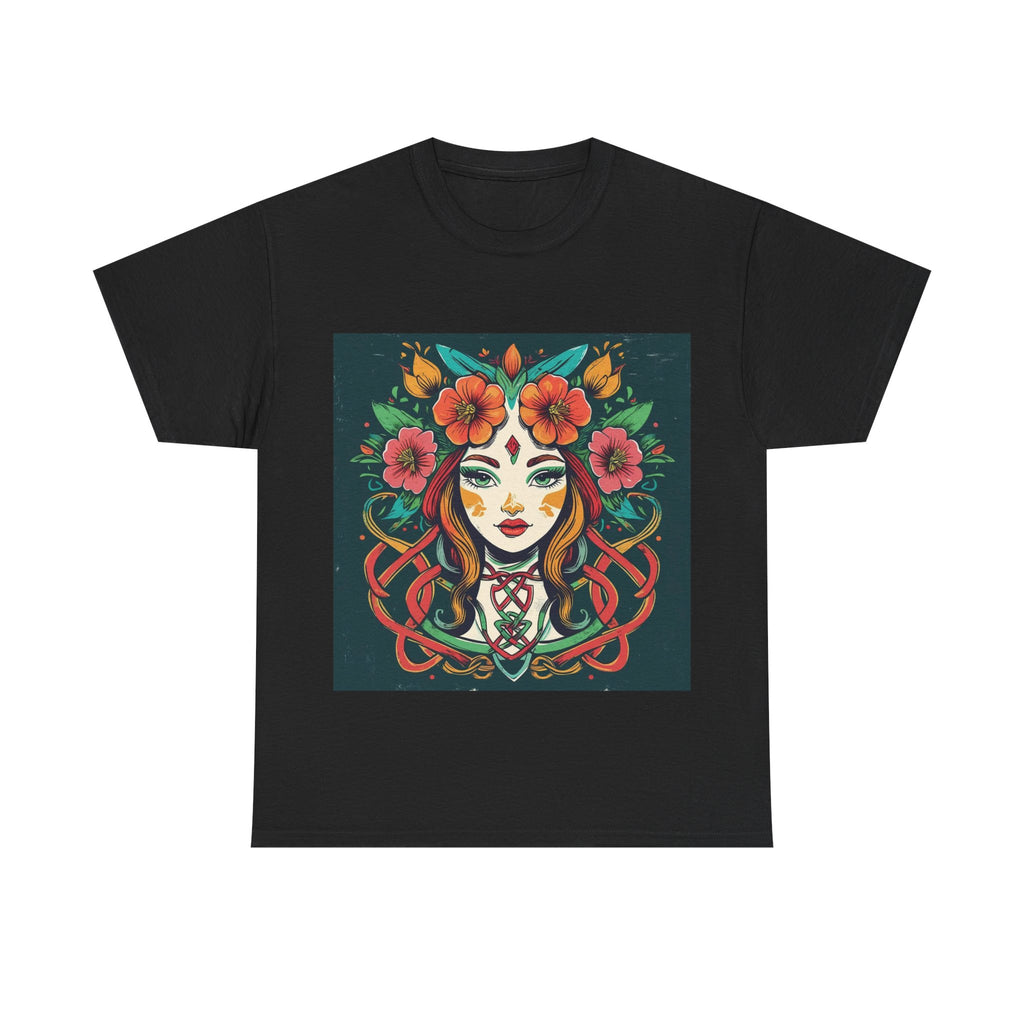Whimsical Graphic Tee, Artistic Floral Shirt, Trendy Unisex Cotton Tee, Unique Gift for Art Lovers, Casual Wear for All Occasions
