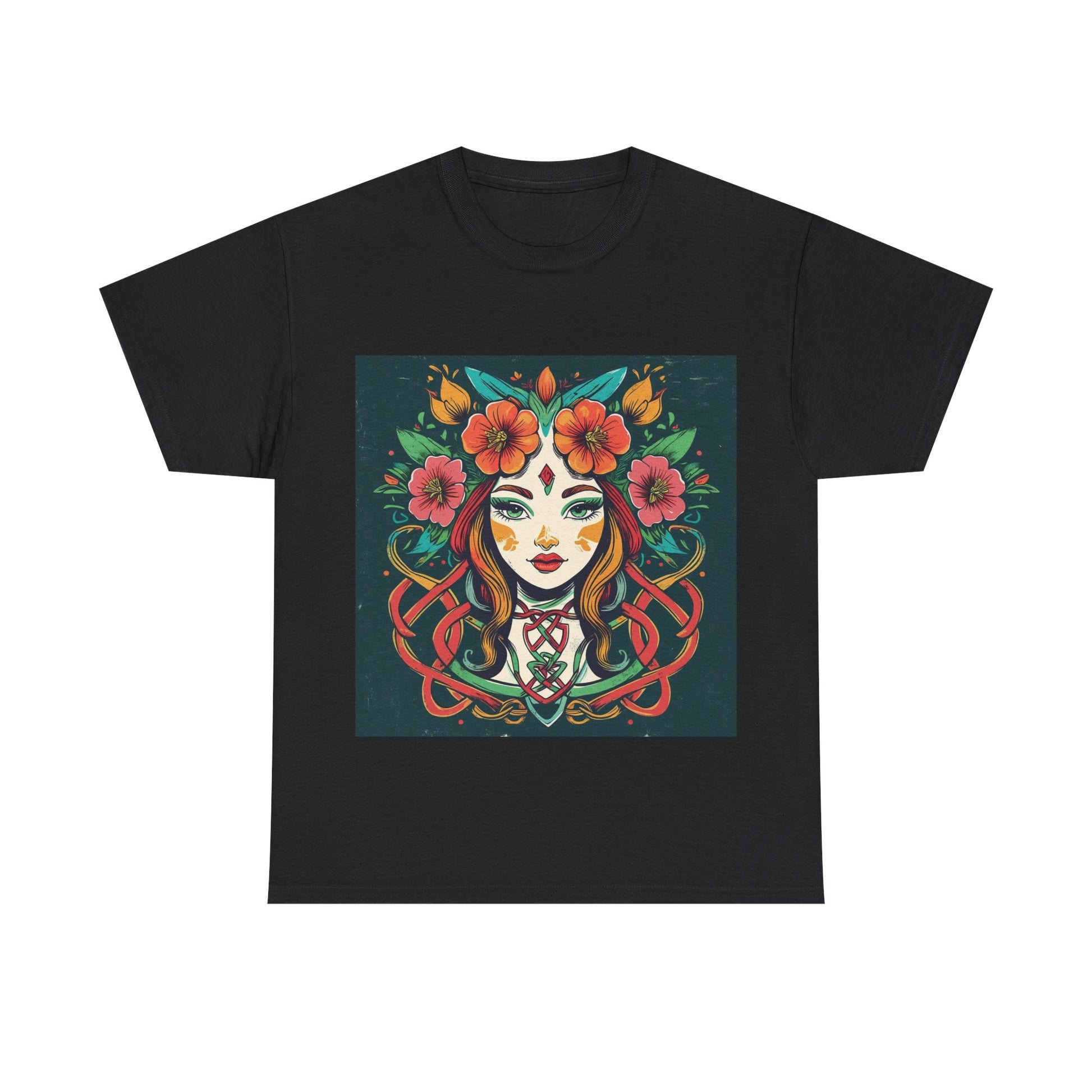 Whimsical Graphic Tee, Artistic Floral Shirt, Trendy Unisex Cotton Tee, Unique Gift for Art Lovers, Casual Wear for All Occasions