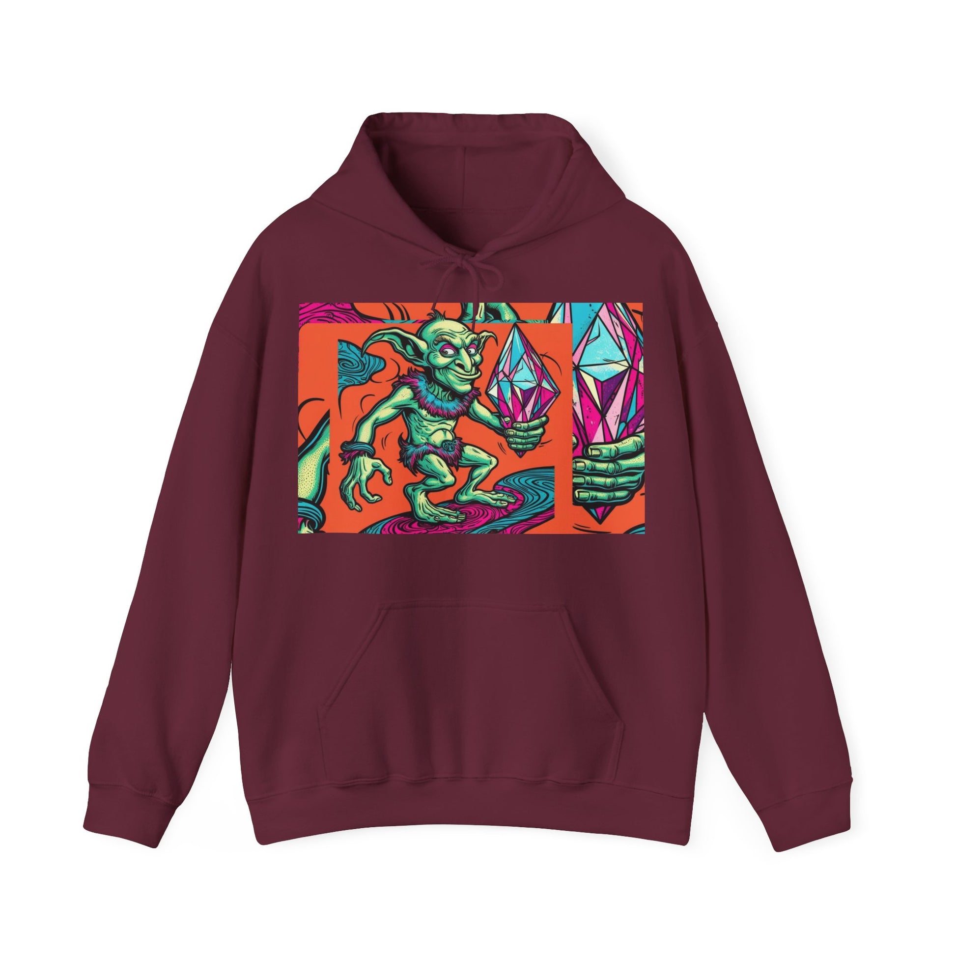Crystal Goblin Hoodie | Unisex Sweatshirt "Get Ya Rocks Off Crystals" Design