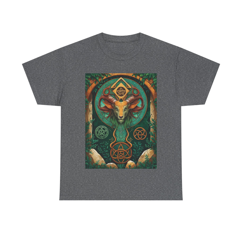 Mystical Graphic Tee, Unisex Heavy Cotton Tee, Bohemian Style Shirt, Gift for Spirituality, Witchy Fashion, Crystal Lover T-Shirt
