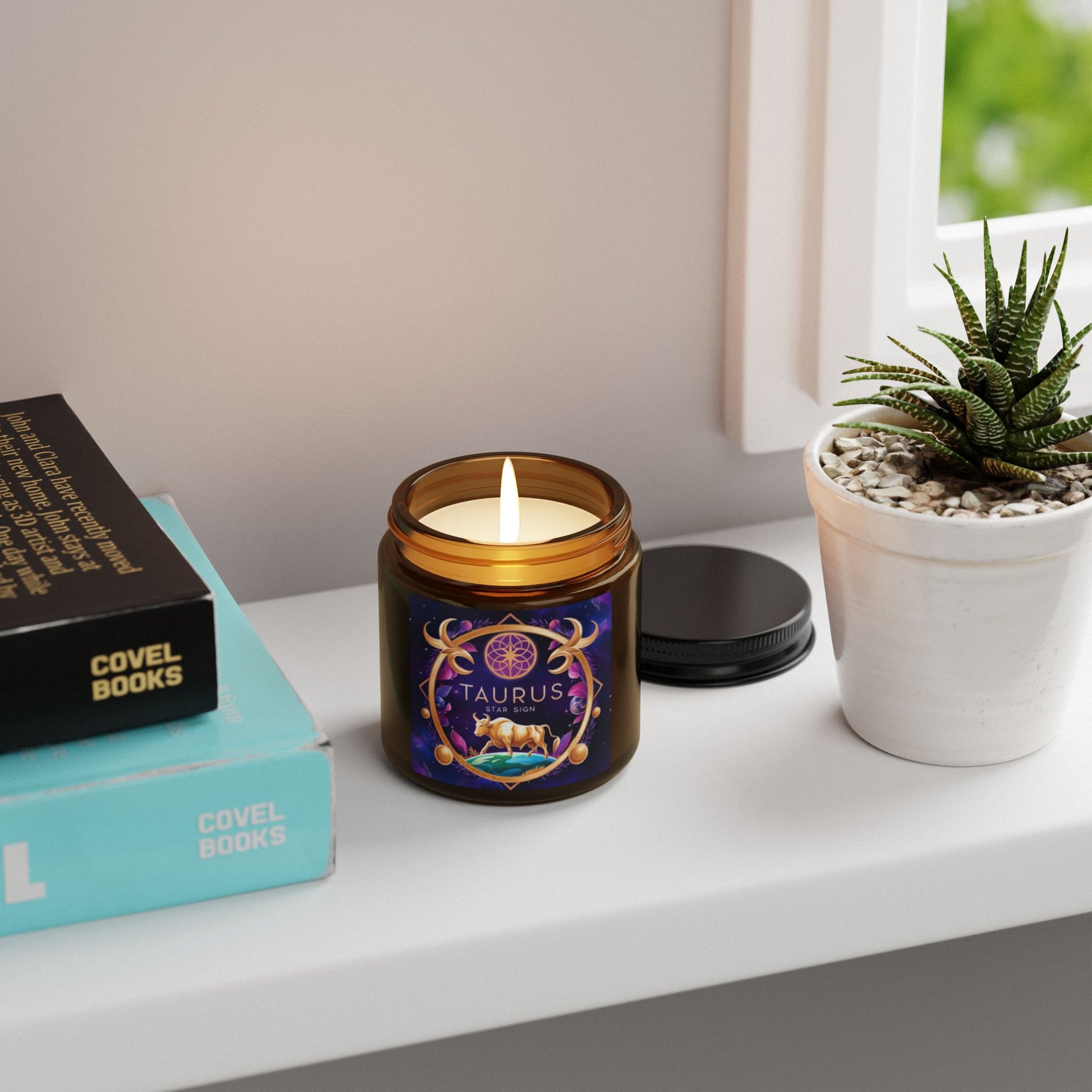Taurus Scented Soy Candle, Astrology Decor, Zodiac Gift for Taurus, Birthday Gift, Home Fragrance, Spiritual Candle