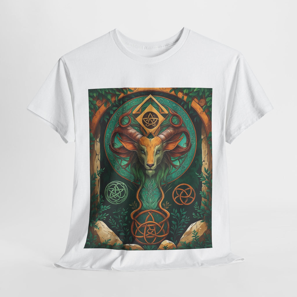 Mystical Graphic Tee, Unisex Heavy Cotton Tee, Bohemian Style Shirt, Gift for Spirituality, Witchy Fashion, Crystal Lover T-Shirt