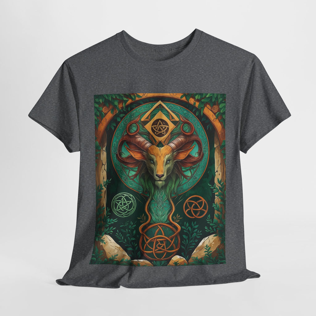 Mystical Graphic Tee, Unisex Heavy Cotton Tee, Bohemian Style Shirt, Gift for Spirituality, Witchy Fashion, Crystal Lover T-Shirt