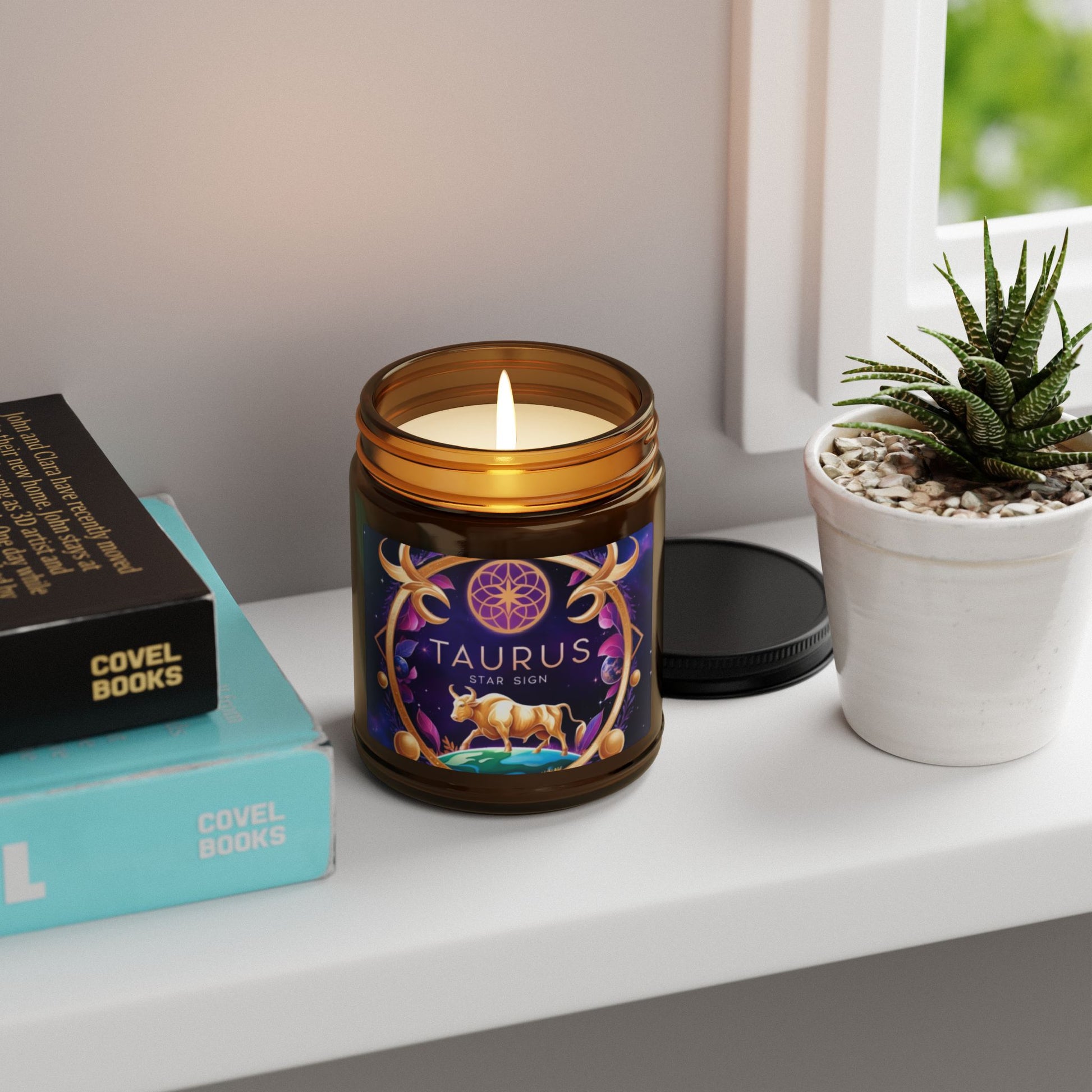 Taurus Scented Soy Candle, Astrology Decor, Zodiac Gift for Taurus, Birthday Gift, Home Fragrance, Spiritual Candle