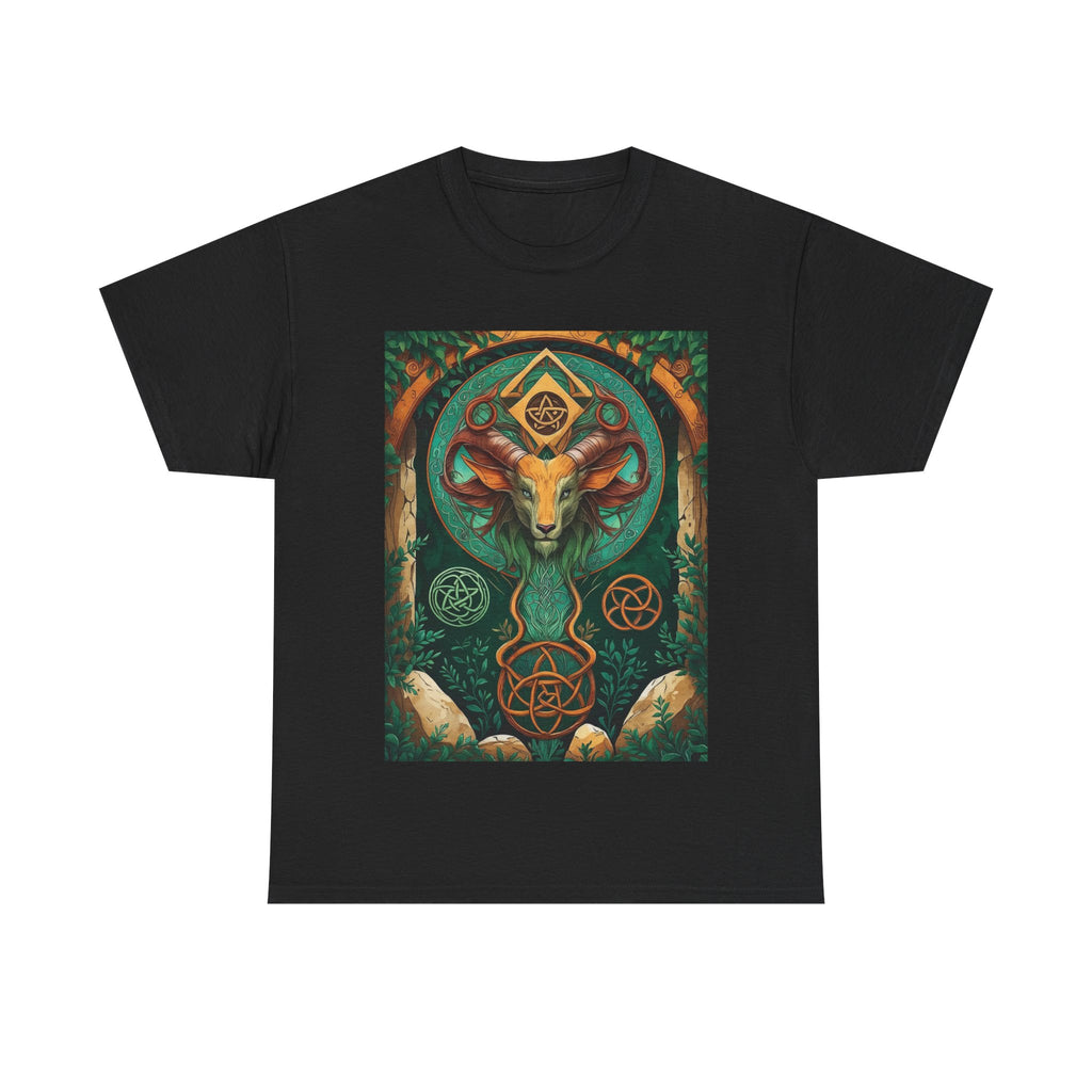 Mystical Graphic Tee, Unisex Heavy Cotton Tee, Bohemian Style Shirt, Gift for Spirituality, Witchy Fashion, Crystal Lover T-Shirt