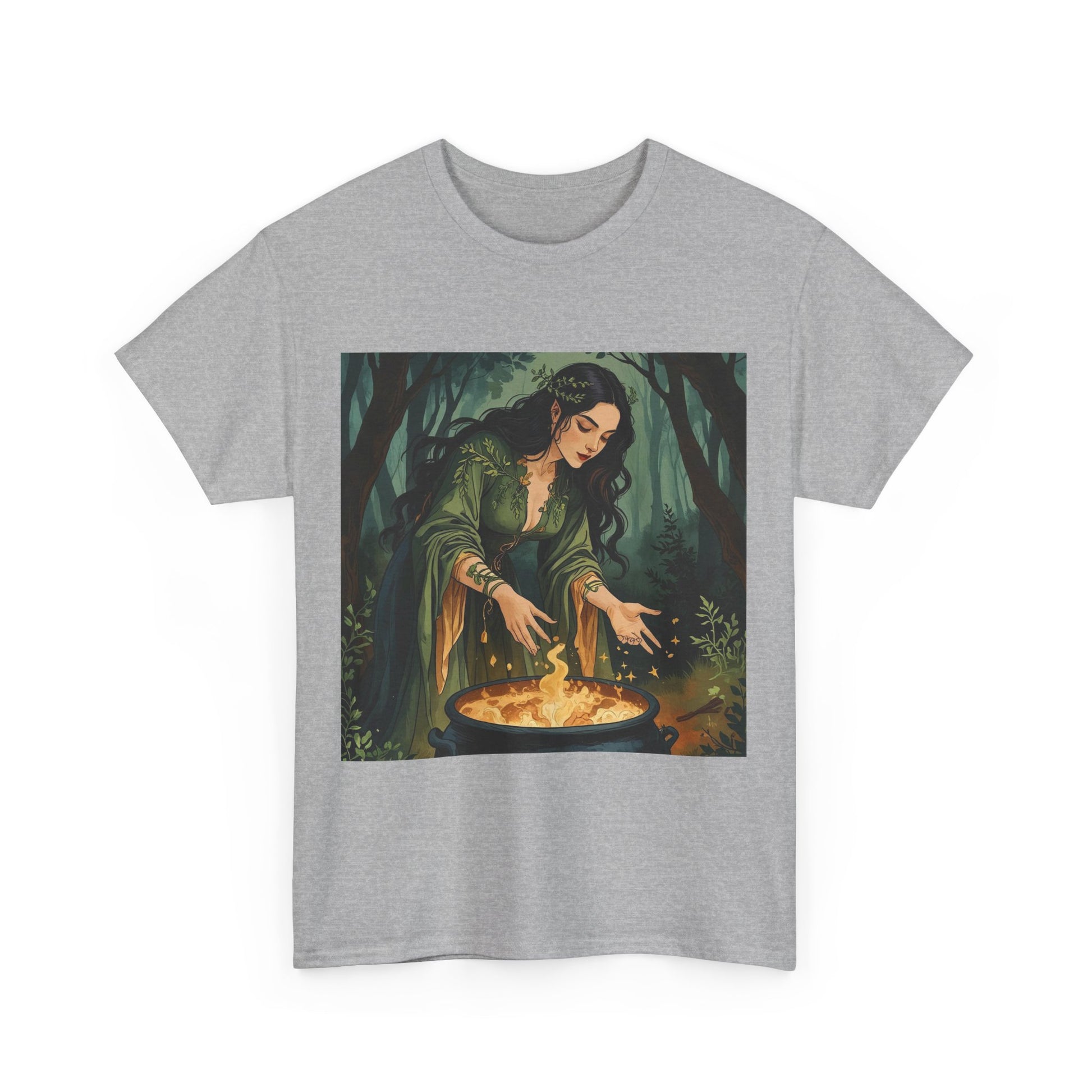 Mystical Unisex Heavy Cotton Tee - Perfect for Sorcery Lovers, Festivals, Gifts, Casual Wear, and Witchy Vibes, Get Your Magic On!