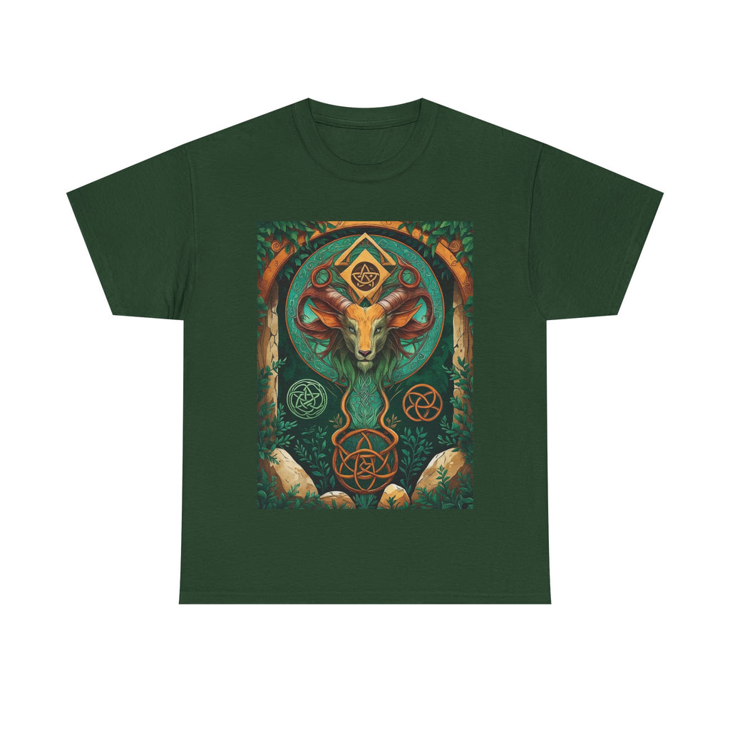 Mystical Graphic Tee, Unisex Heavy Cotton Tee, Bohemian Style Shirt, Gift for Spirituality, Witchy Fashion, Crystal Lover T-Shirt