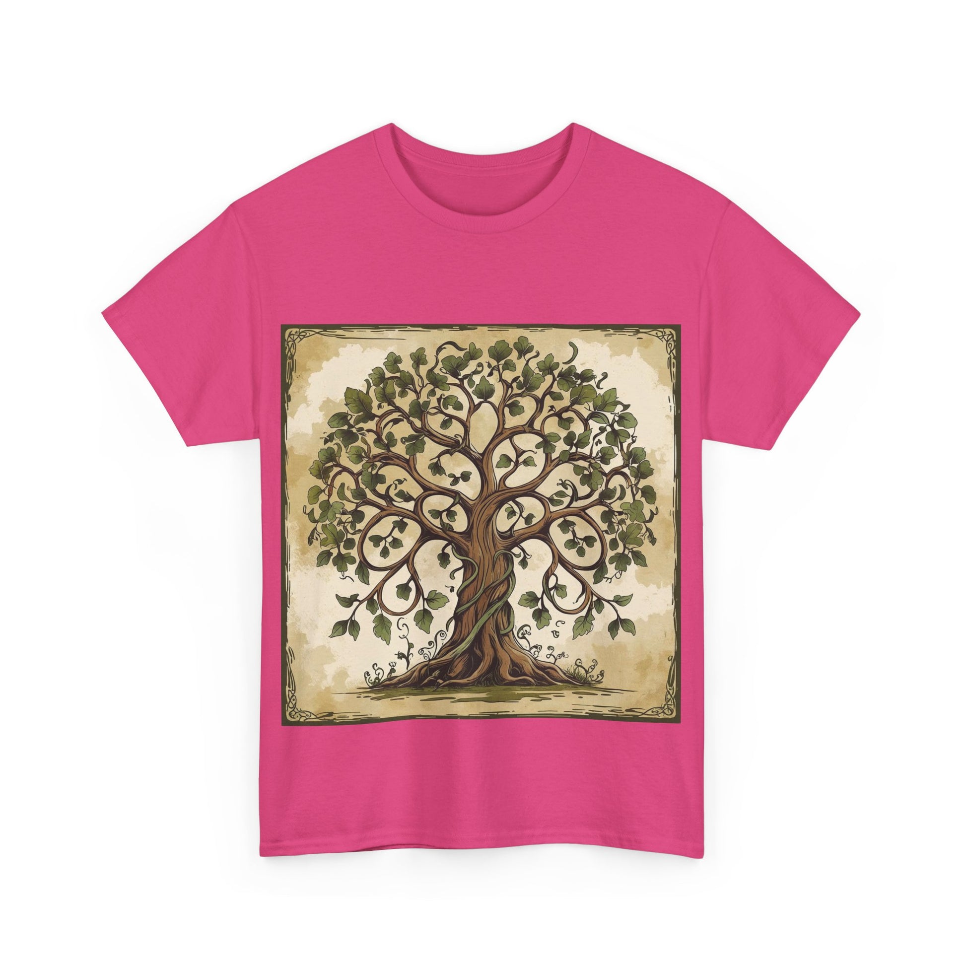 Unisex Heavy Cotton Tee with Nature and Crystal Designs, Bohemian T-Shirt, Tree of Life Tee, Gift for Yogis, Festival Apparel, [...]