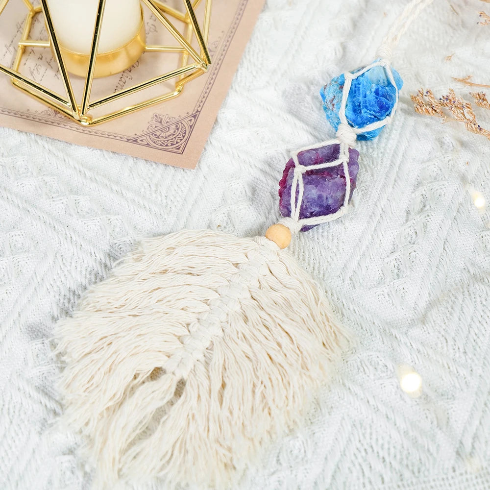 Raw Stone Handmade Woven Dream/Sun Catcher