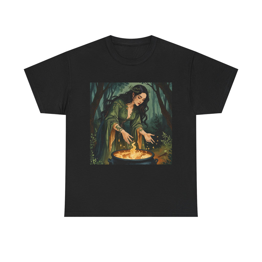 Mystical Unisex Heavy Cotton Tee - Perfect for Sorcery Lovers, Festivals, Gifts, Casual Wear, and Witchy Vibes, Get Your Magic On!
