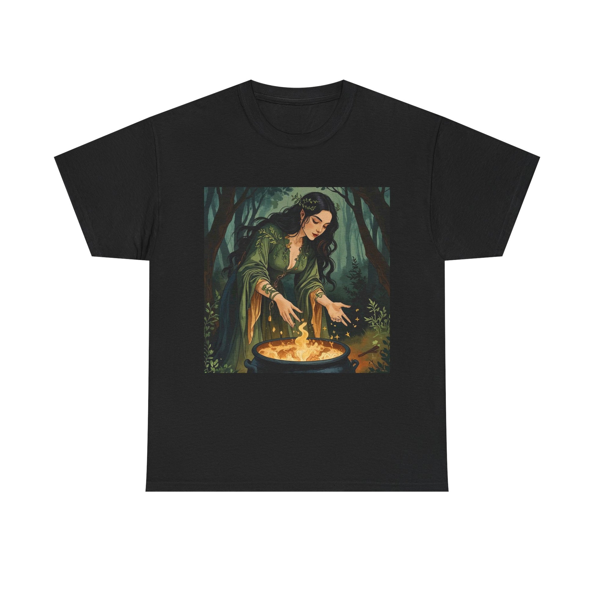 Mystical Unisex Heavy Cotton Tee - Perfect for Sorcery Lovers, Festivals, Gifts, Casual Wear, and Witchy Vibes, Get Your Magic On!