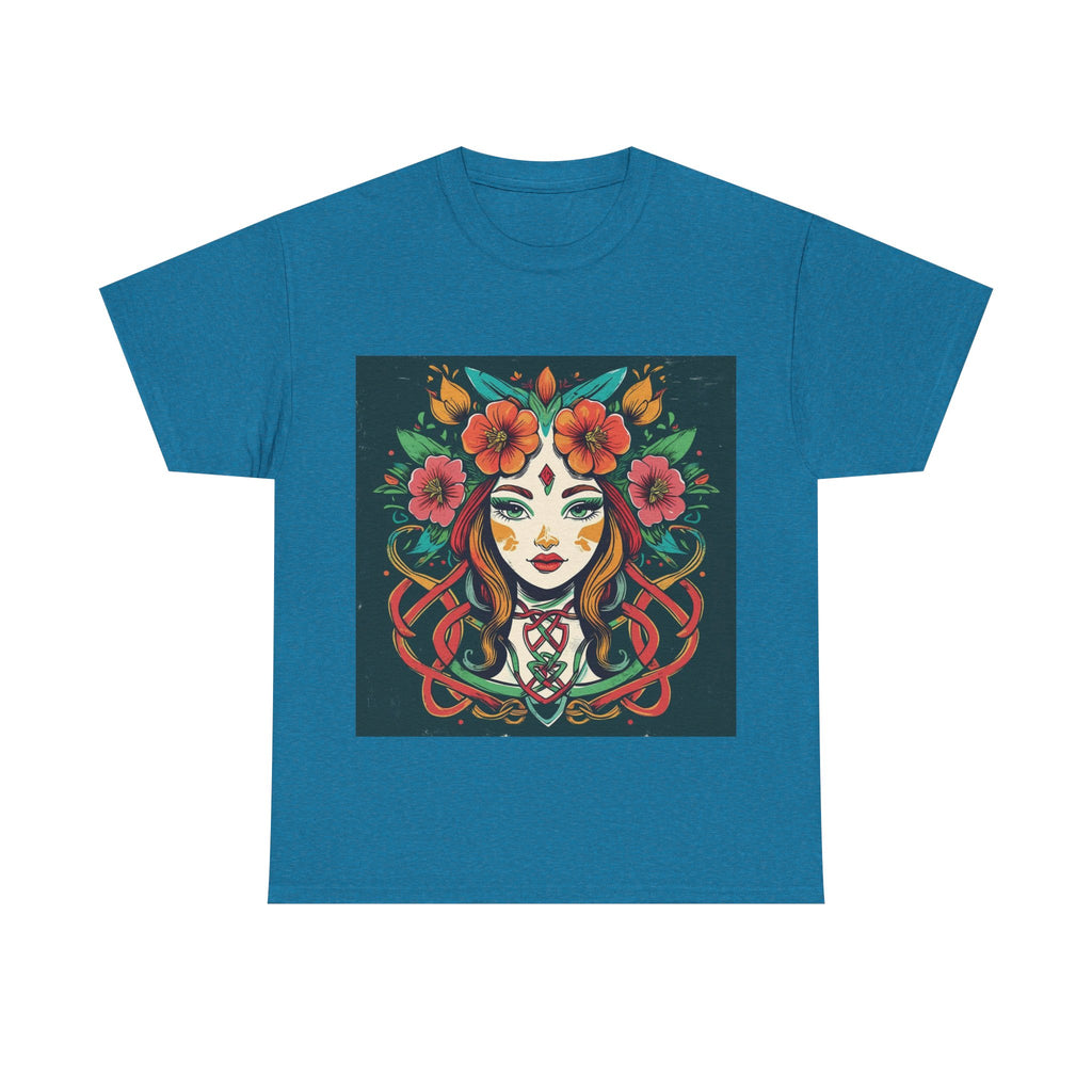 Whimsical Graphic Tee, Artistic Floral Shirt, Trendy Unisex Cotton Tee, Unique Gift for Art Lovers, Casual Wear for All Occasions