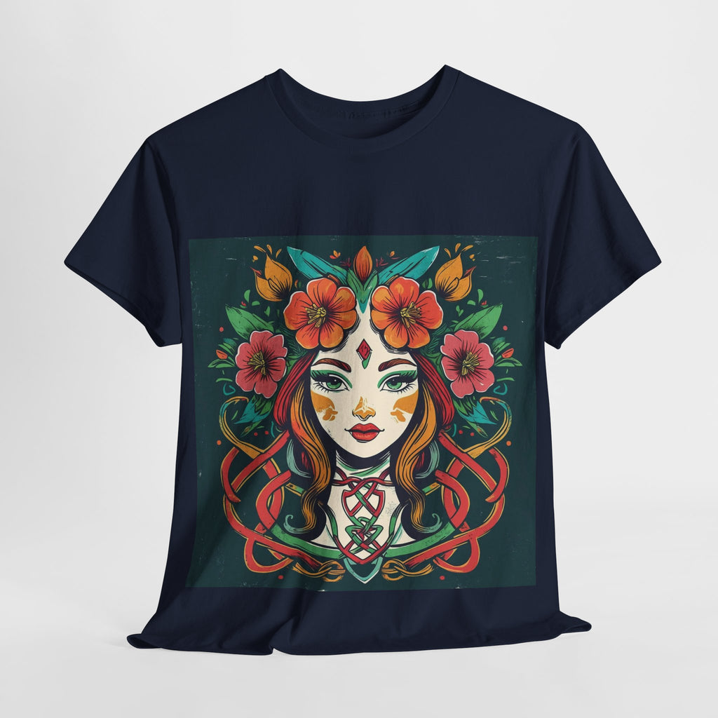 Whimsical Graphic Tee, Artistic Floral Shirt, Trendy Unisex Cotton Tee, Unique Gift for Art Lovers, Casual Wear for All Occasions