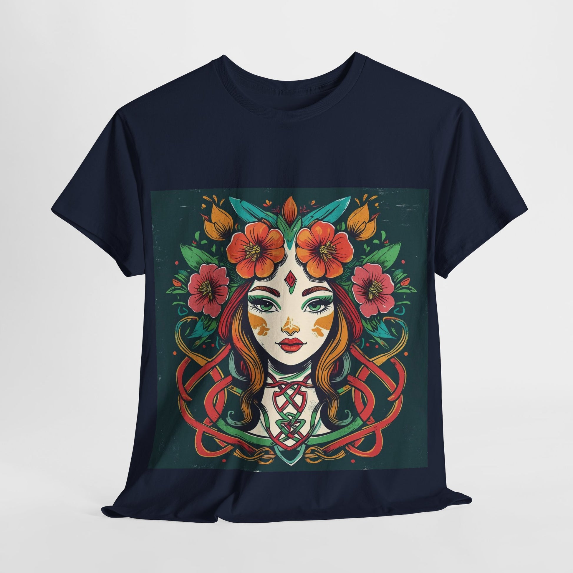 Whimsical Graphic Tee, Artistic Floral Shirt, Trendy Unisex Cotton Tee, Unique Gift for Art Lovers, Casual Wear for All Occasions