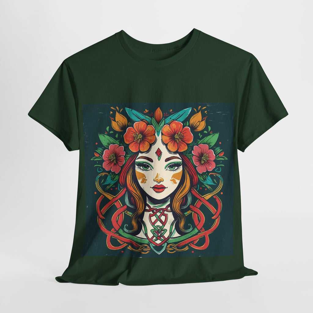 Whimsical Graphic Tee, Artistic Floral Shirt, Trendy Unisex Cotton Tee, Unique Gift for Art Lovers, Casual Wear for All Occasions