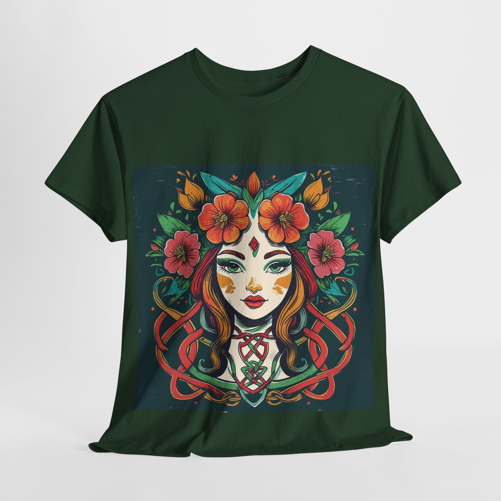 Whimsical Graphic Tee, Artistic Floral Shirt, Trendy Unisex Cotton Tee, Unique Gift for Art Lovers, Casual Wear for All Occasions