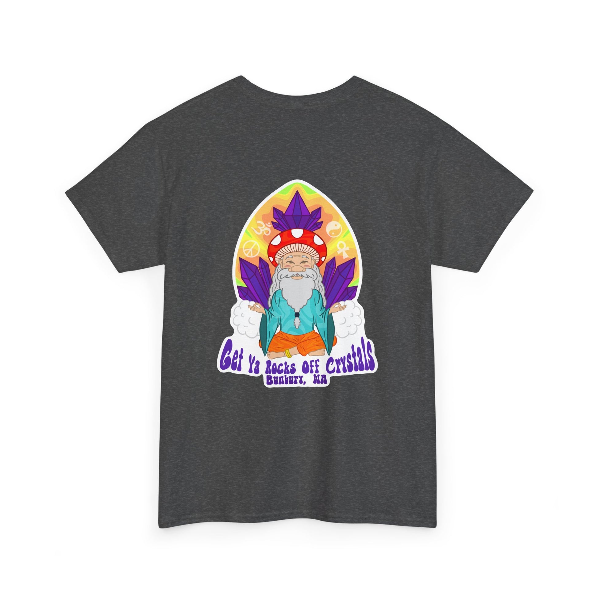 Mystical Graphic Tee, Unisex Heavy Cotton Tee, Bohemian Style Shirt, Gift for Spirituality, Witchy Fashion, Crystal Lover T-Shirt