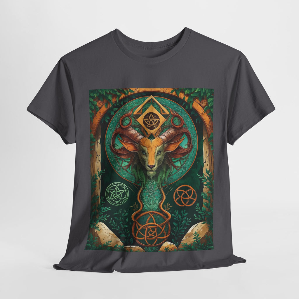 Mystical Graphic Tee, Unisex Heavy Cotton Tee, Bohemian Style Shirt, Gift for Spirituality, Witchy Fashion, Crystal Lover T-Shirt