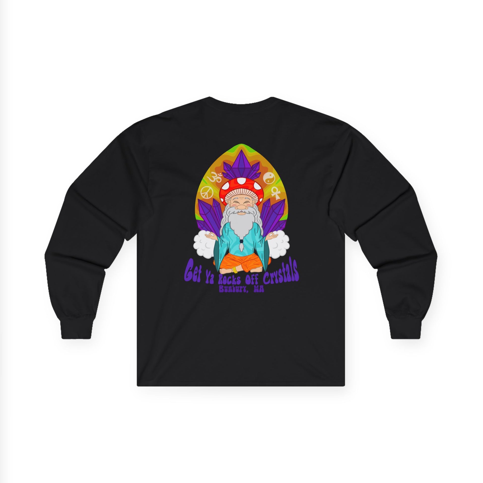 Crystal Shop Bunbury Long Sleeve Tee, - Get Ya Rocks Off Crystals, Unisex Cotton Shirt, Crystal Shop Merch, Unisex Long Sleeve
